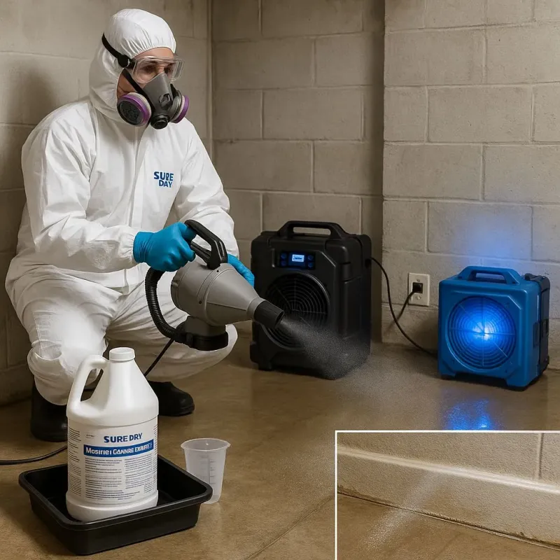 Sanitization and Odor Removal process in Orange, CA